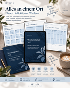 Novalya Wochenplaner 2027 – Deep Midnight | Digitaler Wochenplaner