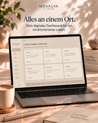 Novalya Goals & Habits Planner – Essential Sand | Digitaler Planner für Ziele, Fokus & Gewohnheiten