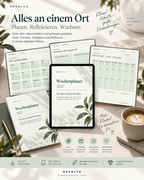 Novalya Wochenplaner 2027 – Calm Sage | Digitaler Wochenplaner