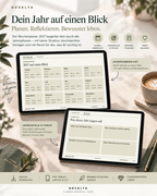 Novalya Wochenplaner 2027 – Natural Olive | Digitaler Wochenplaner