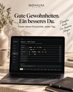 Novalya Goals & Habits Planner – Black Edition | Digitaler Planner für Ziele, Fokus & Gewohnheiten