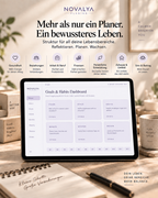 Novalya Goals & Habits Planner – Quiet Lavender | Digitaler Planner für Ziele, Fokus & Gewohnheiten
