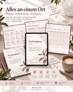 Novalya Wochenplaner 2027 – Muted Rose | Digitaler Wochenplaner