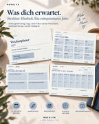 Novalya Wochenplaner 2027 – Dusty Blue | Digitaler Wochenplaner
