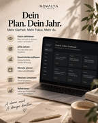 Novalya Goals & Habits Planner – Black Edition | Digitaler Planner für Ziele, Fokus & Gewohnheiten