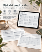 Novalya Wochenplaner 2027 – Modern Graphite | Digitaler Wochenplaner