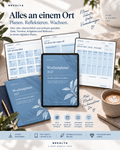 Novalya Wochenplaner 2027 – Dusty Blue | Digitaler Wochenplaner