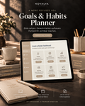Novalya Goals & Habits Planner – Essential Sand | Digitaler Planner für Ziele, Fokus & Gewohnheiten