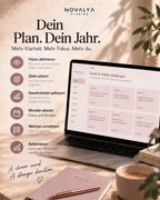 Novalya Goals & Habits Planner – Muted Rose | Digitaler Planner für Ziele, Fokus & Gewohnheiten