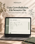 Novalya Goals & Habits Planner – Calm Sage | Digitaler Planner für Ziele, Fokus & Gewohnheiten