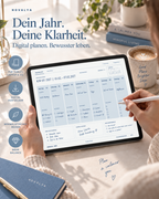 Novalya Wochenplaner 2027 – Dusty Blue | Digitaler Wochenplaner