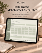 Novalya Goals & Habits Planner – Calm Sage | Digitaler Planner für Ziele, Fokus & Gewohnheiten