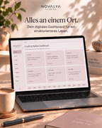Novalya Goals & Habits Planner – Muted Rose | Digitaler Planner für Ziele, Fokus & Gewohnheiten