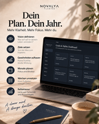 Novalya Goals & Habits Planner – Deep Midnight | Digitaler Planner für Ziele, Fokus & Gewohnheiten