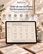 Novalya Goals & Habits Planner – Essential Sand | Digitaler Planner für Ziele, Fokus & Gewohnheiten